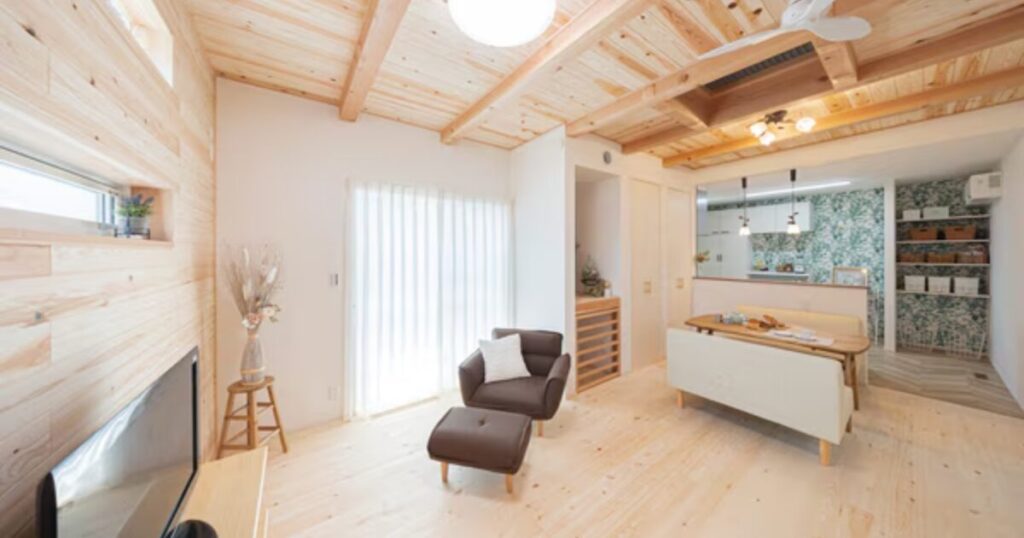 木の香りに包まれる、ナチュラルな空間